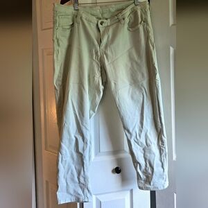Seven7 Women's Plus Green Skinny Jeans Soft Casual Denim 18